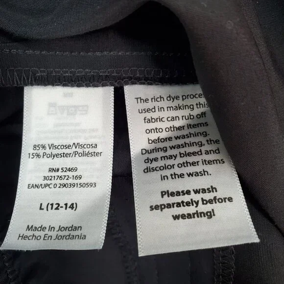 Sofia Vergara Luxe Utility Cargo Pant Size Large Black High Rise Ankle Jogger - Picture 6 of 11